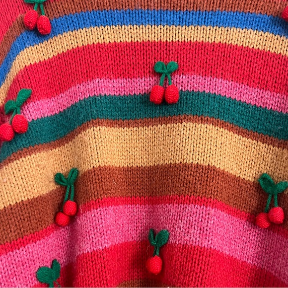 FARM Rio Cherry Crochet Sweater in Size XL - Picture 2 of 3